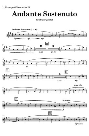 Andante Sostenuto (for Brass Quintet)