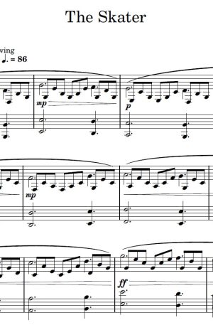 The Skater – Piano Solo