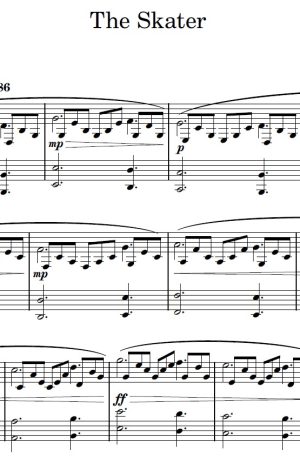 The Skater – Piano Solo