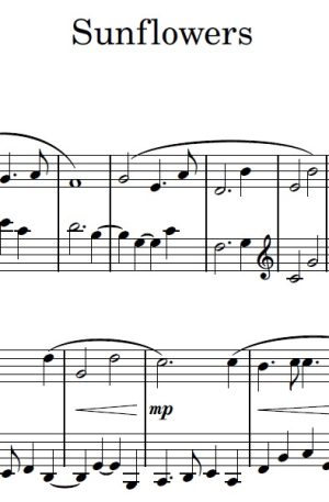 Sunflowers – Piano Solo