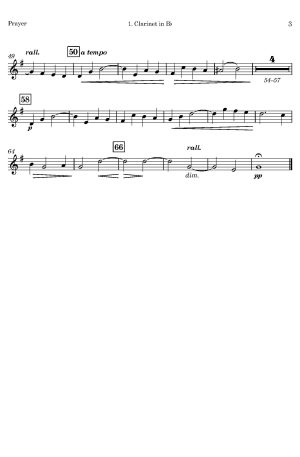 Bruce Steane | Prayer (Introductory Voluntary) | for Clarinet Quintet