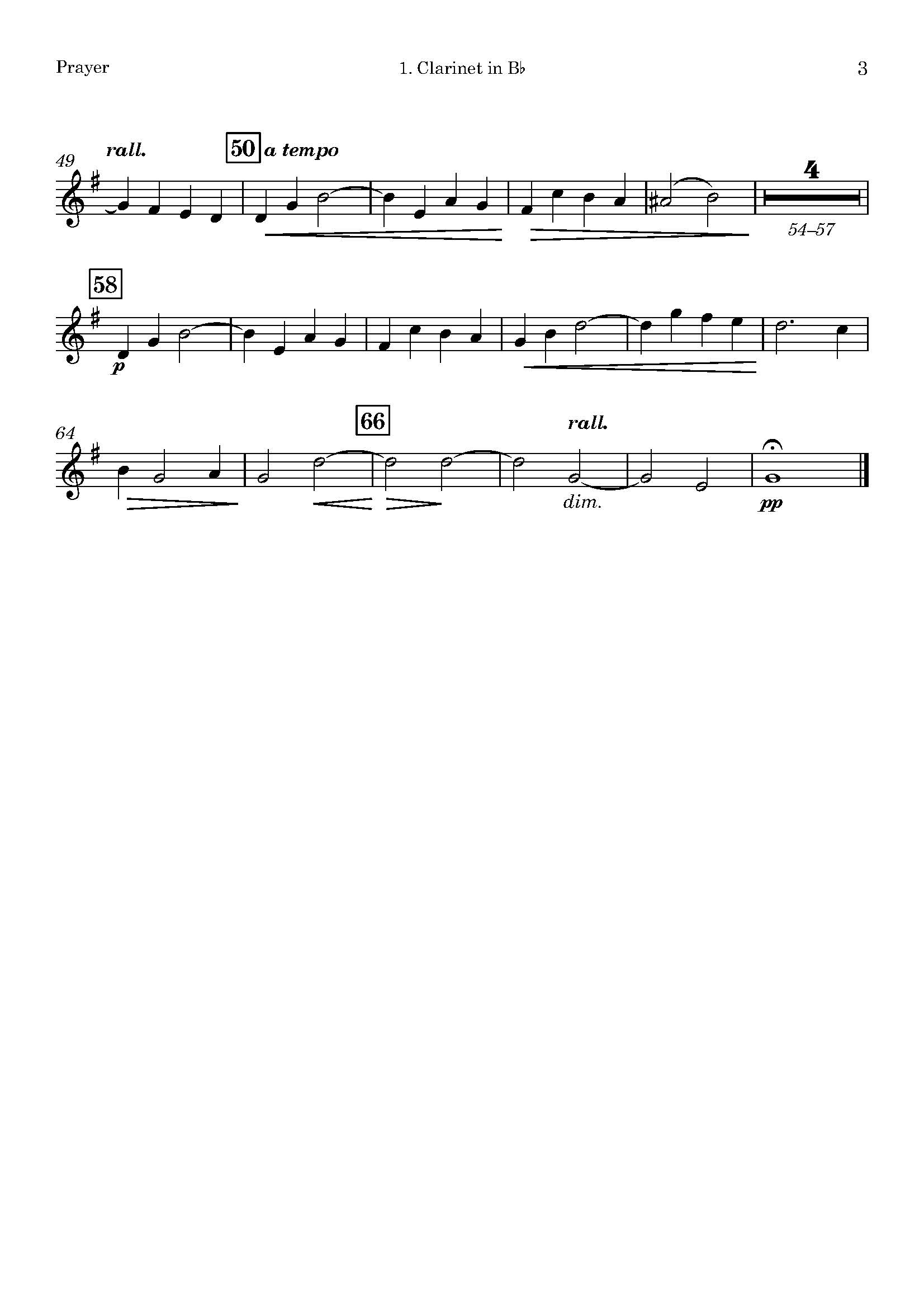 Bruce Steane | Prayer (Introductory Voluntary) | for Clarinet Quintet - Image 3