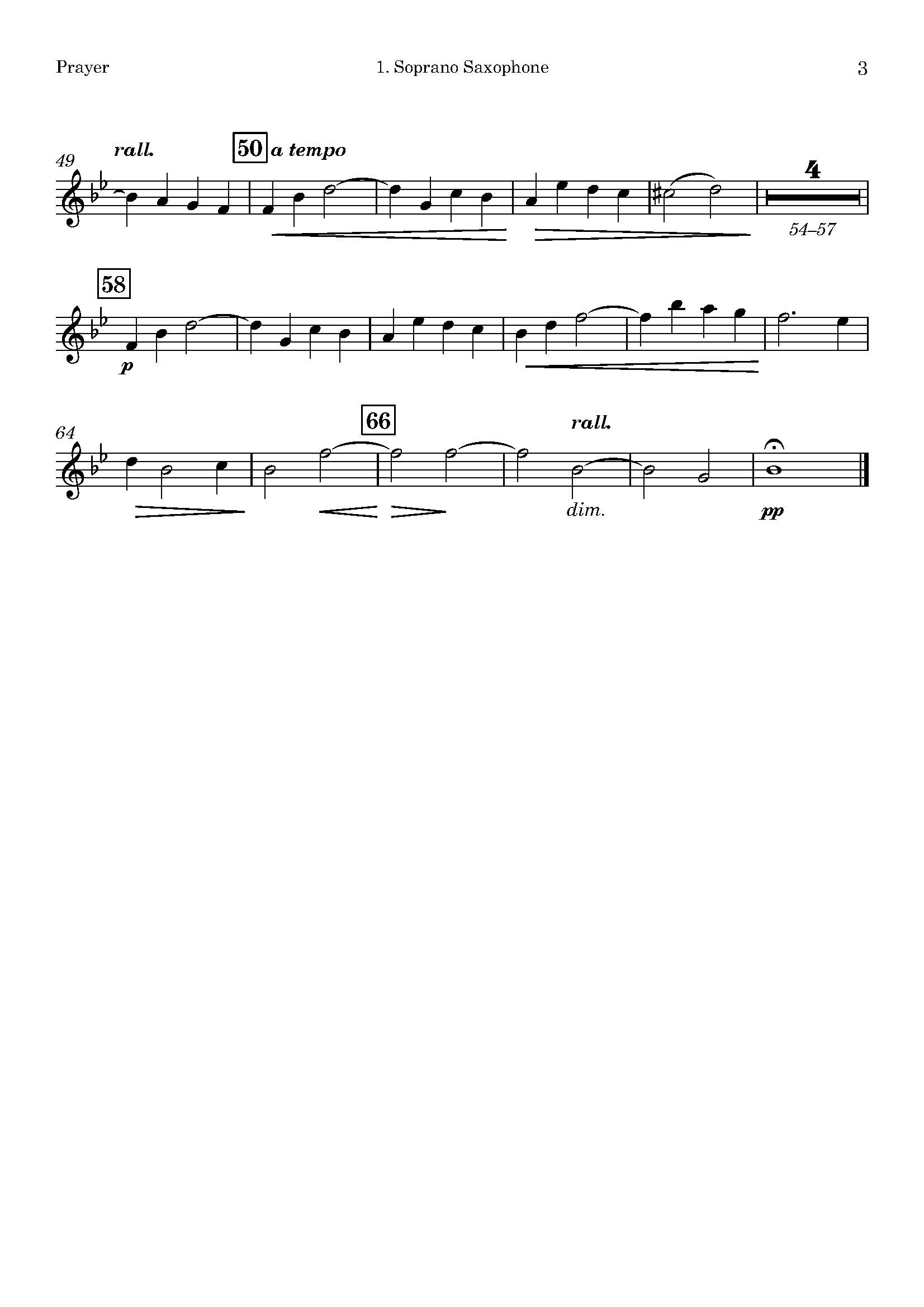 Bruce Steane | Prayer | for Saxophone Quintet (SAATB) - Image 3