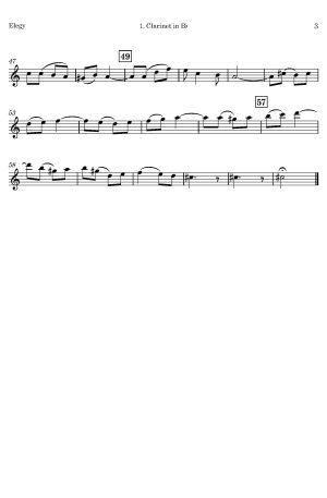 Charles Harford Lloyd | Elegy | for Clarinet Quintet