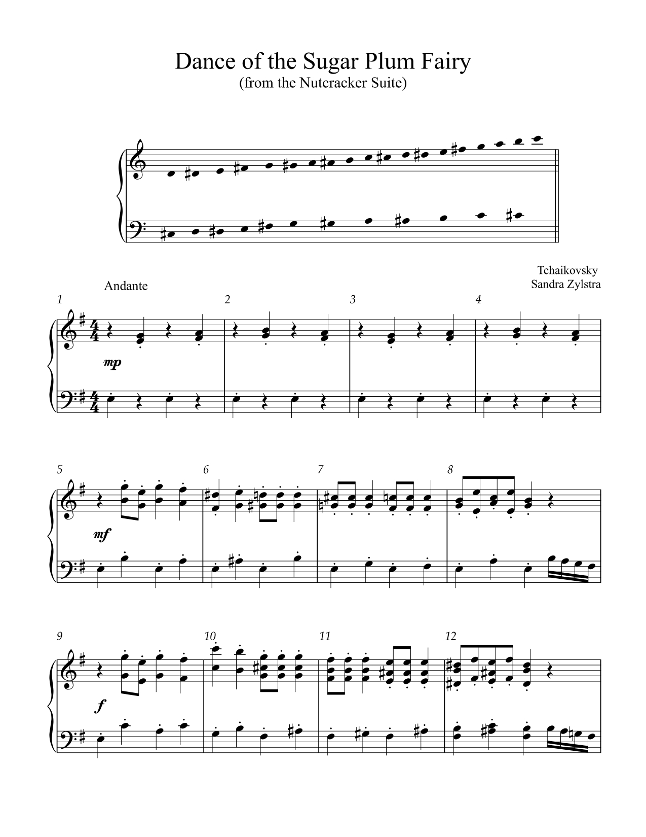 Dance of the Sugar Plum Fairy (3 octave handbells) - Image 2