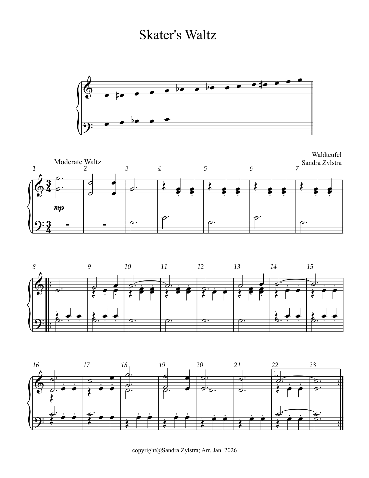 Skater's Waltz (Les Patineurs) (2 octave handbells) - Image 2