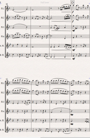 Night in El Beso. A Tango for Flute Choir