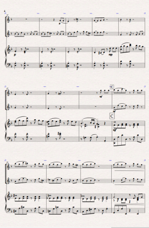 Night in El Beso. A Tango for Flute Duet and Piano.