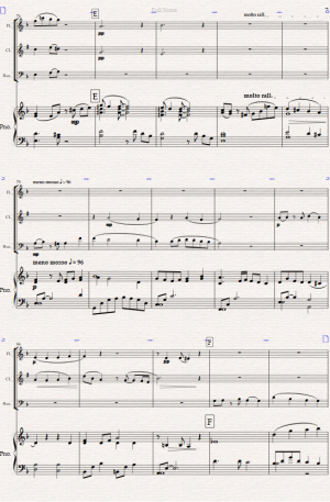 Night in El Beso. A Tango for Wind Trio (Flute, Clarinet, Bassoon) and Piano.