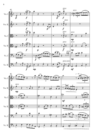 Cats on the Town. For String Sextet/Ensemble.