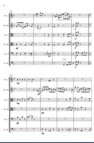 Cats on the Town. For String Sextet/Ensemble.