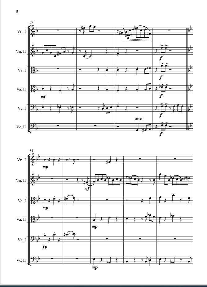 Cats on the Town. For String Sextet/Ensemble. - Image 4