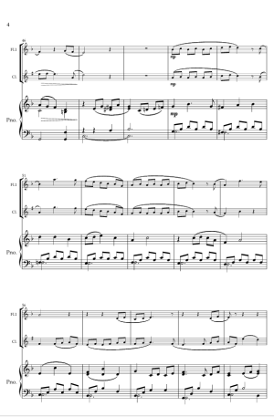 Footprints in the sand. For Flute, Clarinet and Piano.