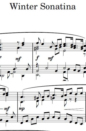 Winter Sonatina – Piano Solo