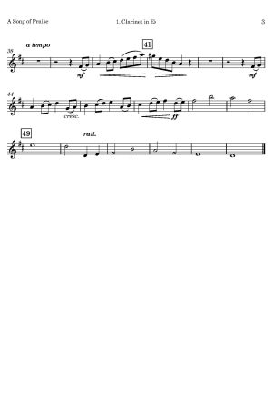 John Stainer | A Song of Praise | Clarinet Sextet