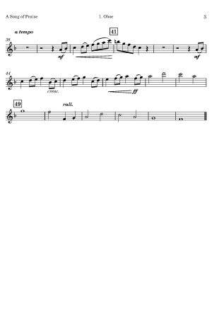 John Stainer | A Song of Praise | for Double-Reed Sextet