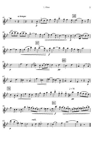 Jules Benedict | A Night Song | for Double-Reed Quartet