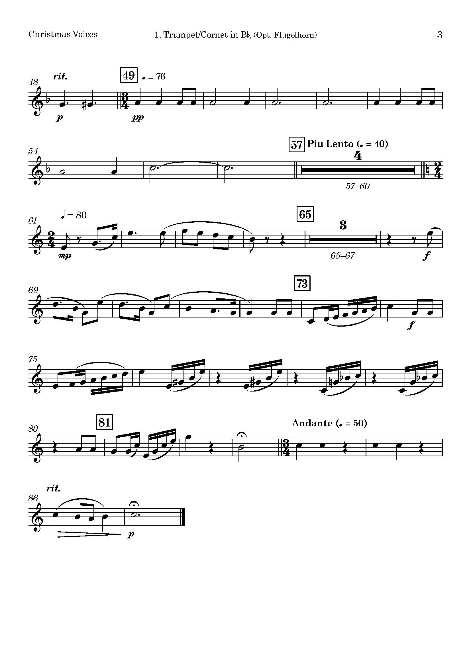 Emma Louise Ashford | Christmas Voices | for Brass Quintet - Image 3