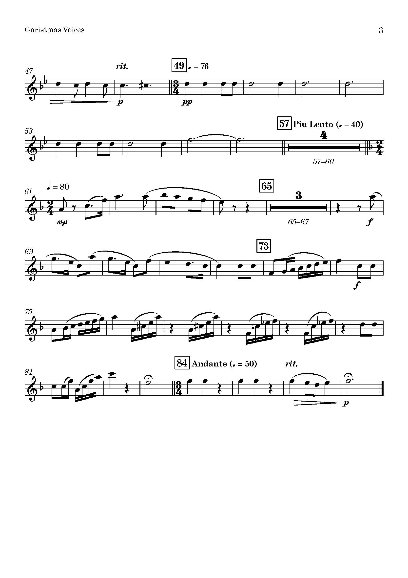 Emma Louise Ashford | Christmas Voices | for Clarinet Quintet - Image 3