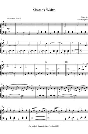 Skater’s Waltz (Les Patineurs) (early intermediate piano solo)
