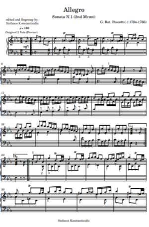 Pescetti ,Allegro in C Minor