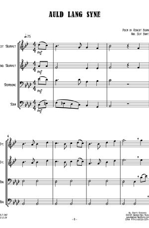 Auld Lang Syne (Brass Quartet)