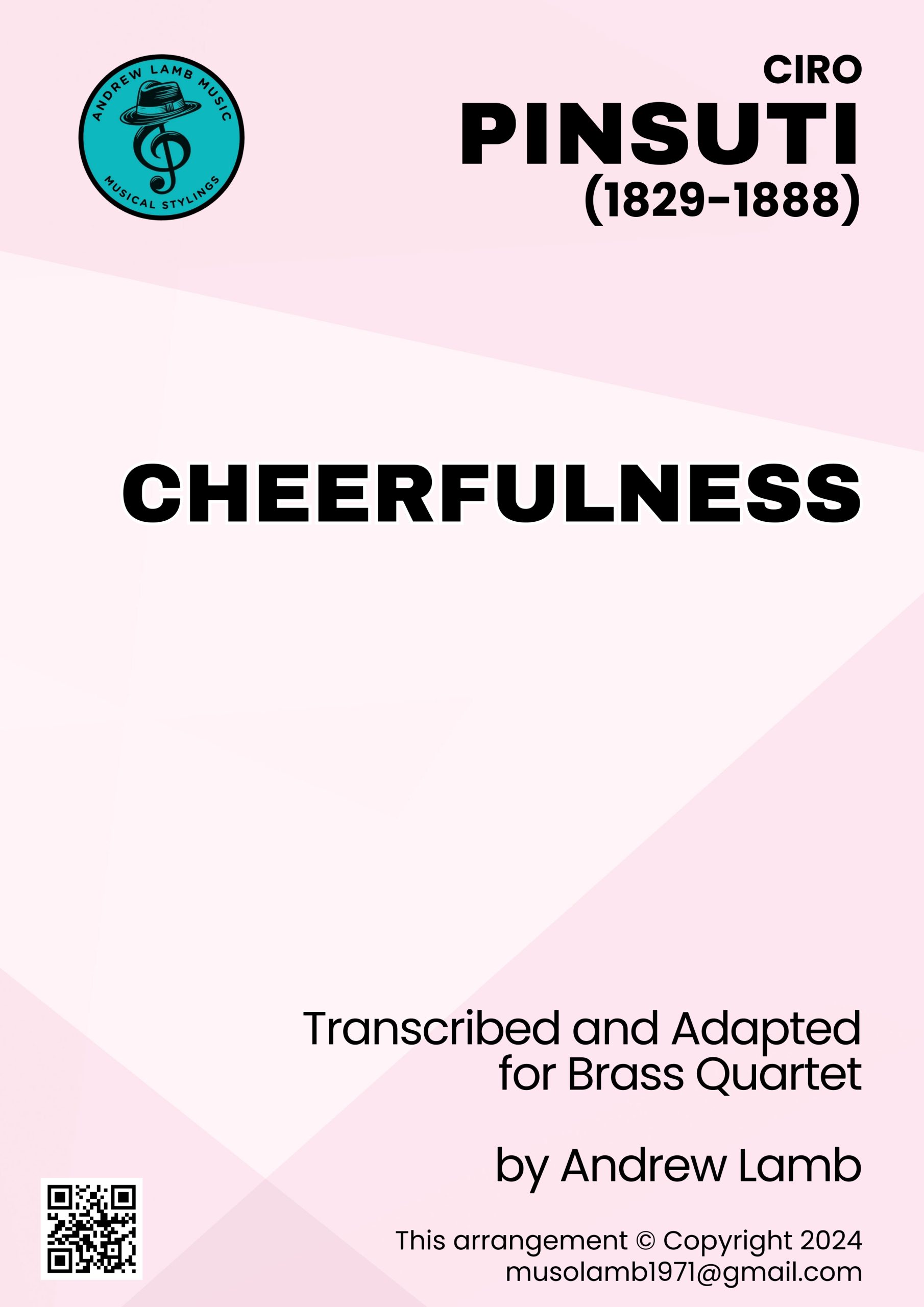 Ciro Pinsuti | Cheerfulness | for Brass Quartet