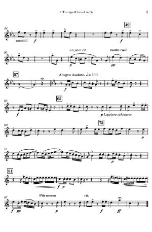 Ciro Pinsuti | Cheerfulness | for Brass Quartet