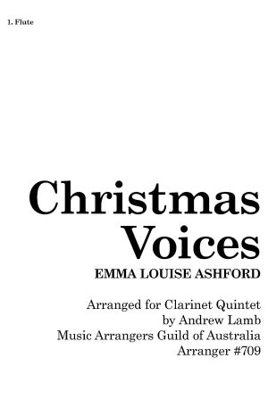 Emma Louise Ashford | Christmas Voices | for Wind Quintet