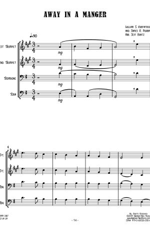 Away In A Manger (Brass Quartet)
