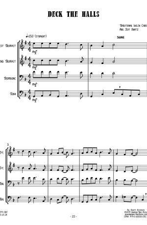 Deck The Halls (Brass Quartet)