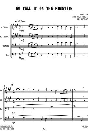 Go Tell It On The Mountain (Brass Quartet)