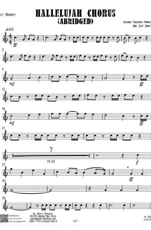 Hallelujah Chorus (Abridged) (Brass Quartet)