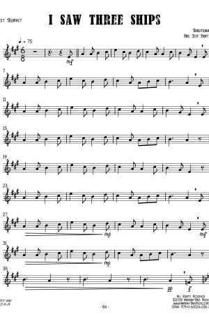 I Saw Three Ships (Brass Quartet)