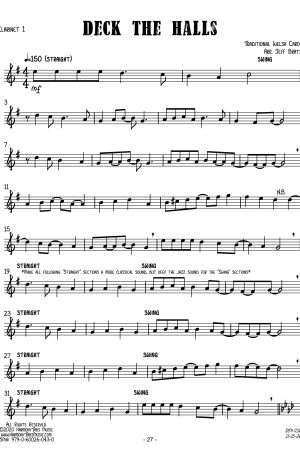 Deck The Halls (Clarinet Quartet)