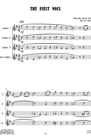 The First Noel (Clarinet Quartet)