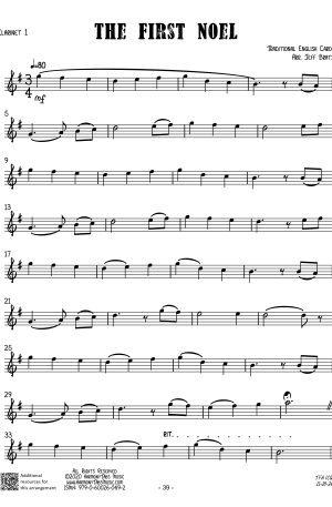The First Noel (Clarinet Quartet)