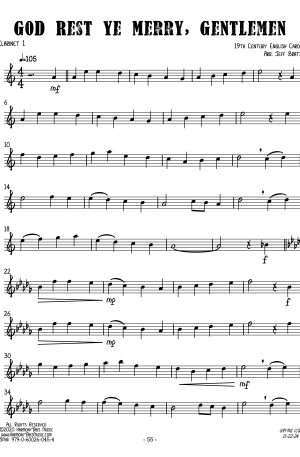 God Rest Ye Merry, Gentlemen (Clarinet Quartet)