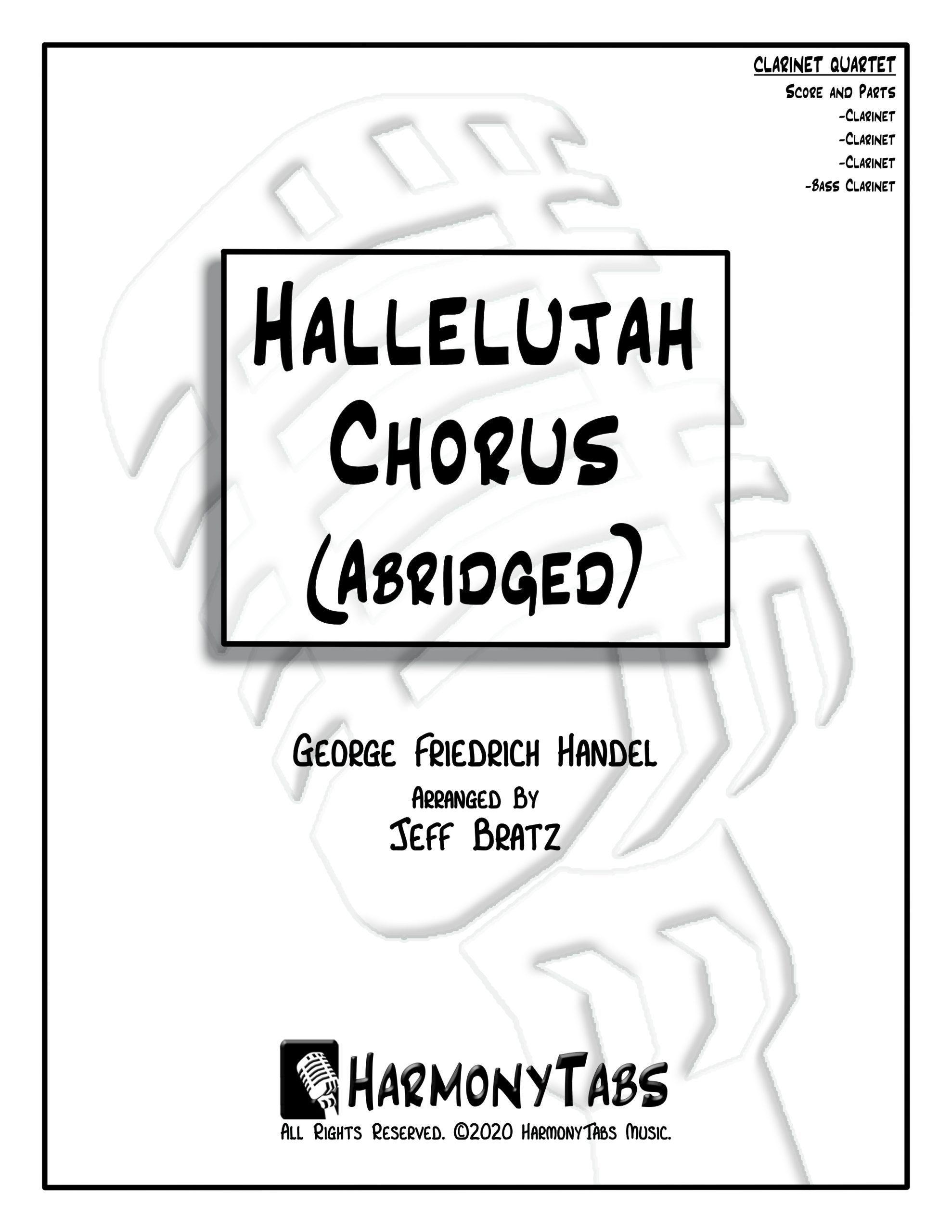 Hallelujah Chorus (Abridged) (Clarinet Quartet)-Cover