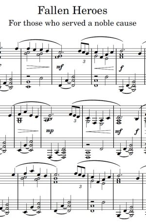 Fallen Heros – Piano Solo