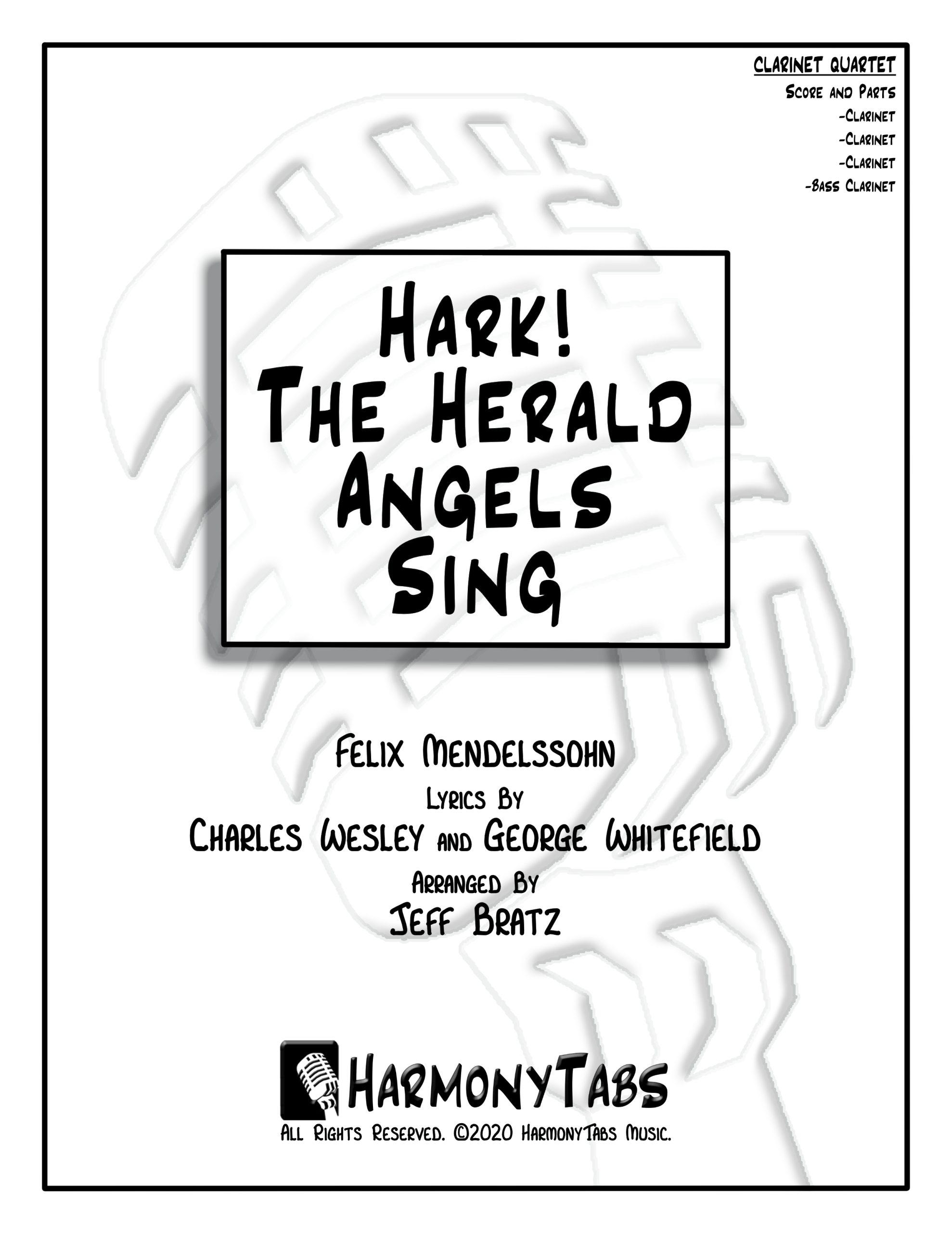 Hark! The Herald Angels Sing (Clarinet Quartet)-Cover