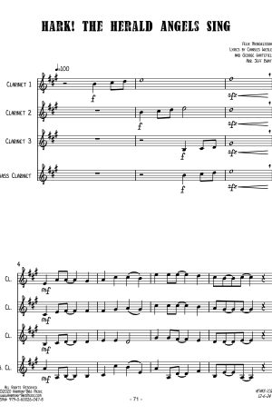 Hark! The Herald Angels Sing (Clarinet Quartet)