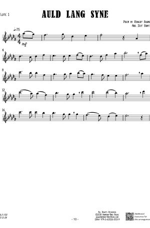 Auld Lang Syne (Flute Quartet)