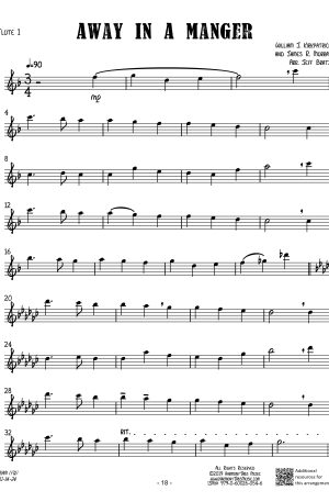 Away In A Manger (Flute Quartet)