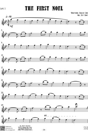 The First Noel (Flute Quartet)