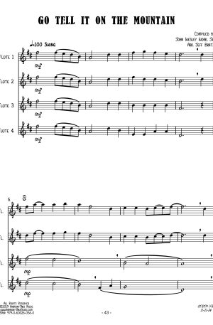 Go Tell It On The Mountain (Flute Quartet)