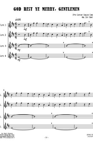 God Rest Ye Merry, Gentlemen (Flute Quartet)