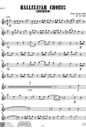 Hallelujah Chorus (Abridged) (Flute Quartet)