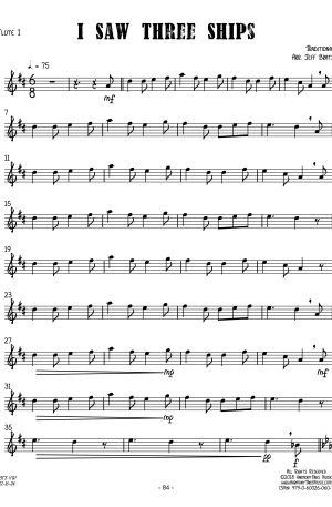 I Saw Three Ships (Flute Quartet)