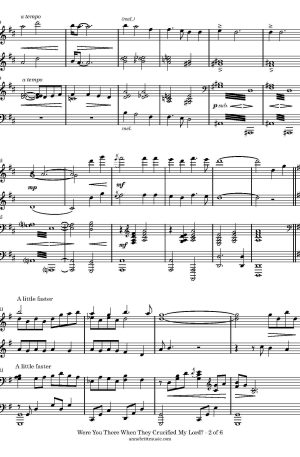 Were You There When They Crucified My Lord? (piano duet)